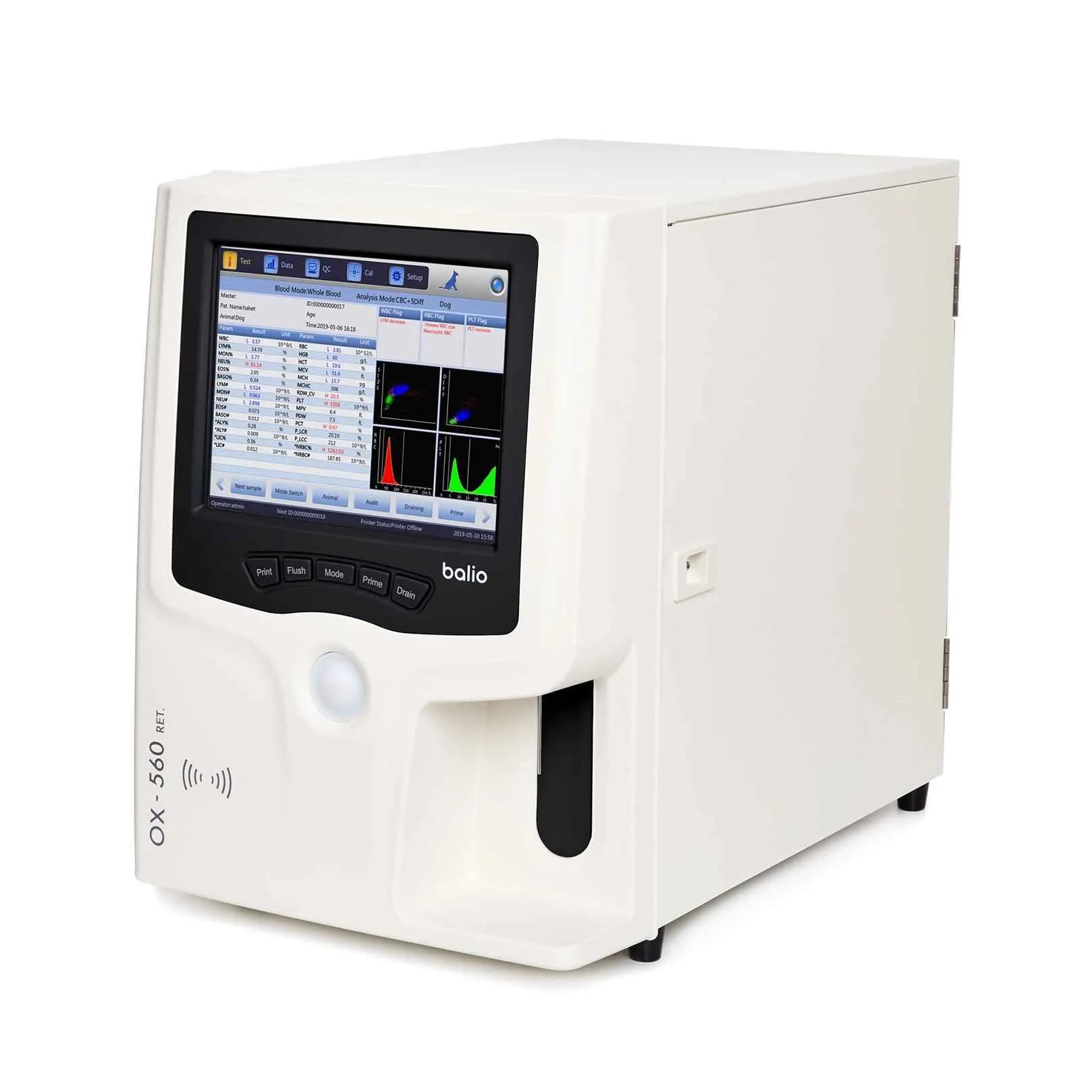 OX-560 RET – 5-Part Hematology Analyzer with Reticulocyte Counting